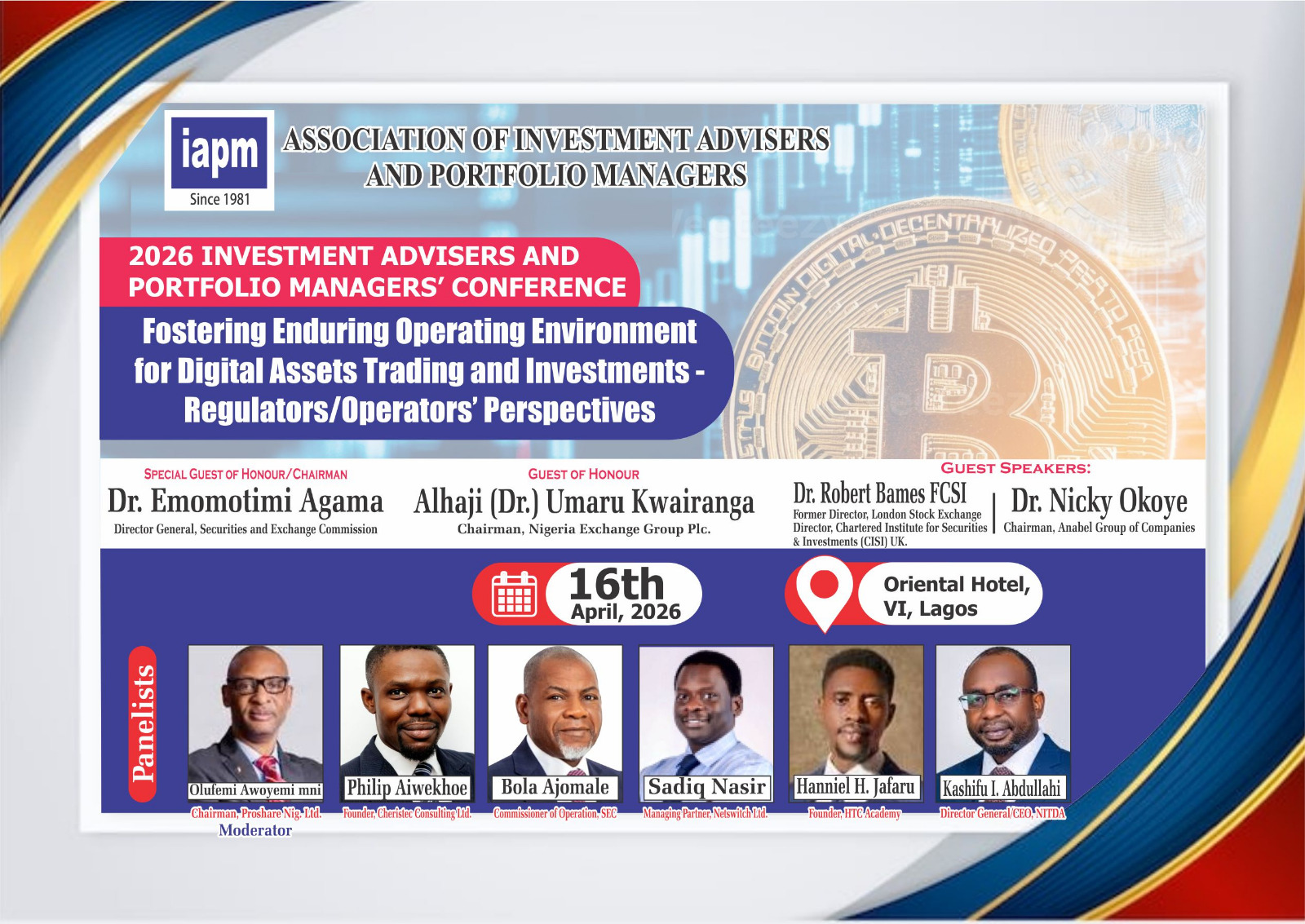 IAPM 2026 Annual Conference – Digital Assets Trading & Investment (Lagos)